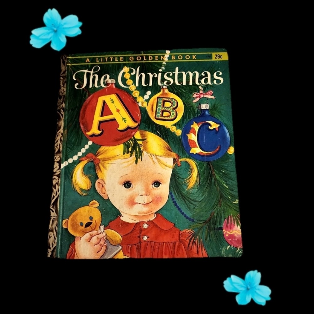 Vintage - 1962 - FIRST EDITION - The Christmas ABC Little Golden Book